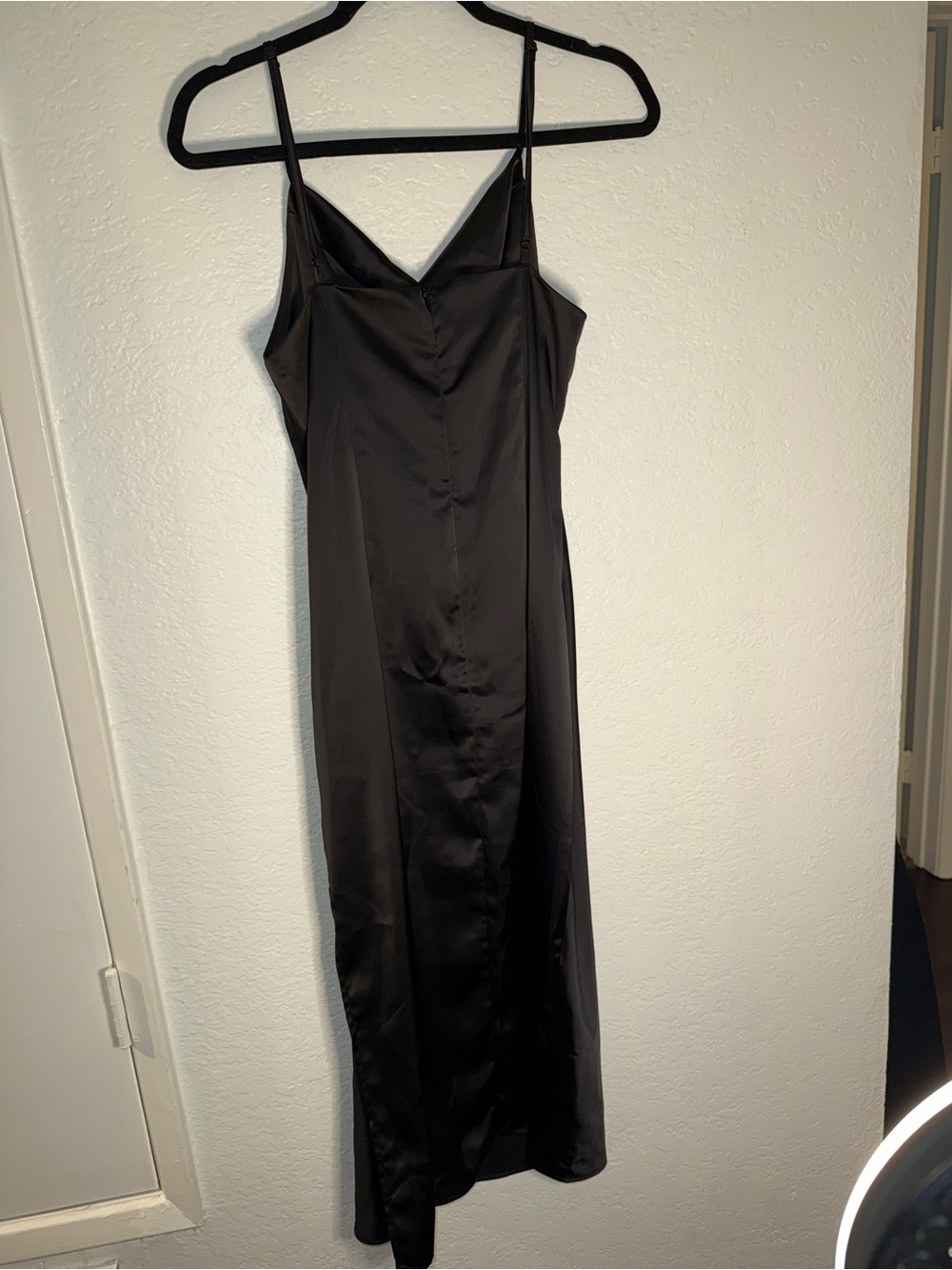 Urban Outfitters Black Strapless Slip Dress with Spaghetti Straps